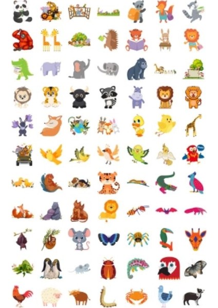 350 Adet Hayvanlar Alemi Sticker fırsatları