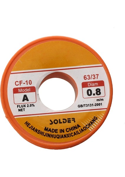 Bradoo- Kalay Kurşun Lehim Çekirdek Akı Lehimleme Kaynak Lehim Teli Makara Makarası 0.8mm 63/37 ve P36 Lehimleme Istasyonu Konik Konik 60 W Havya Ucu 5 Adet (Yurt Dışından) indirimleri