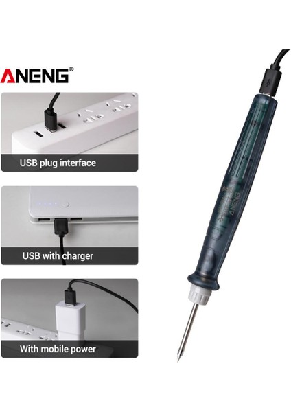 LT002 USB Ayarlanabilir Sıcaklık Elektrikli Havya 5 V Dc/8 W Kaynak Lehim Rework Istasyonu Isı Kalem Tamir Araçları (Yurt Dışından) indirimleri