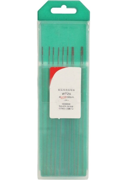 10 Adet Tungsten %2 Uçlu Tıg Kaynak Elektrodu 150MM / 6 Inç (Yurt Dışından)
