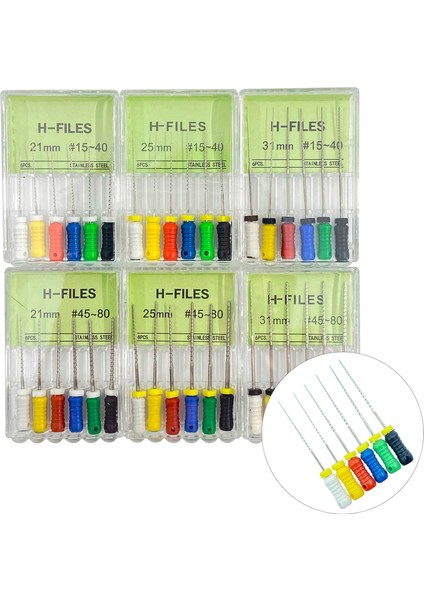 Diş Araçları Kök Kanal Endo H Dosya 21MM 25MM 31MM Paslanmaz Çelik Endodontik Aletler Diş Hekimi Diş Hekimliği Odontologia (Yurt Dışından) modelleri