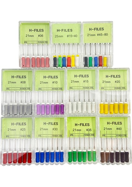 Diş Araçları Kök Kanal Endo H Dosya 21MM 25MM 31MM Paslanmaz Çelik Endodontik Aletler Diş Hekimi Diş Hekimliği Odontologia (Yurt Dışından) fırsatları