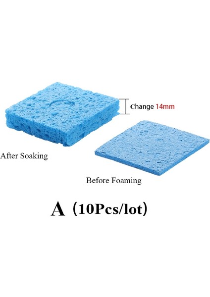 10 Adet/grup Sarı/mavi Lehimleme Temizleme Süngeri Bga Lehimleme Istasyonu Demir Ucu Kaynak Kafası Temizleyici (Yurt Dışından) fiyatları