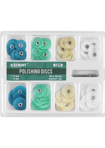 Azdent Diş Parlatma Diskleri Brüt Azaltma Şekillendirme Mandrel Çizgili Seti 80 Adet Diş Hekimliği Malzemeleri Diş Beyazlatma Araçları (Yurt Dışından)