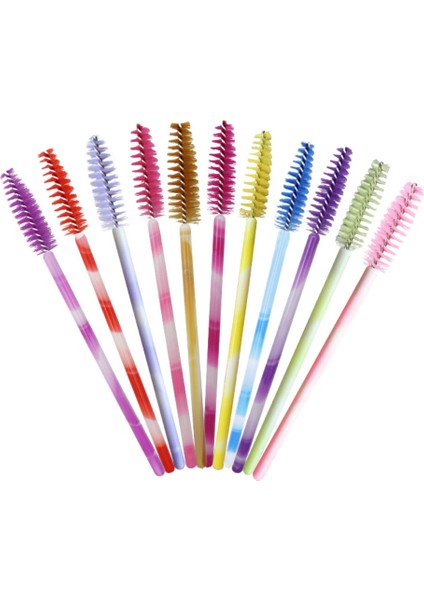 Maffıck 50 Adet Tek Kullanımlık Kirpik Fırçaları, 2022 Yeni Çok Renkli Çubuklar Maskara Fırçaları Kaş Fırçası Taşınabilir Kirpik Tarağı Kirpik Uzatma Makyaj Araçları (Yurt Dışından) fiyatları