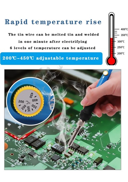 Timostention Ayarlanabilir Sıcaklık 220 V Ab Ev Elektrikli Havya Elektronik Tamir Kaynak Aracı Marka Demir Ucu (Yurt Dışından) fırsatları