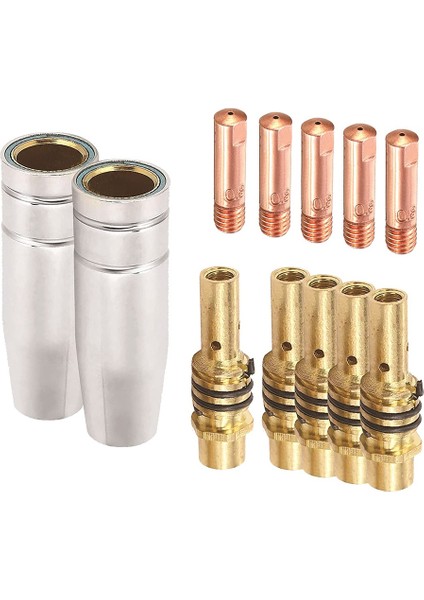 Nozullar Temas Uçları Tutucular Kaynak Parçaları Seti Mig Kaynakçı Sarf Malzemesi 15AK Torç Kaynak Makinesi Için Fit 0.8 mm (Yurt Dışından) fiyatları
