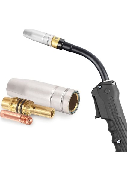Nozullar Temas Uçları Tutucular Kaynak Parçaları Seti Mig Kaynakçı Sarf Malzemesi 15AK Torç Kaynak Makinesi Için Fit 0.8 mm (Yurt Dışından) modelleri