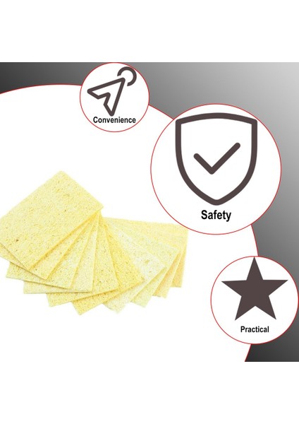 10 Adet Havya Lehim Ucu Kaynak Temizleme Süngeri Sarı - Sarı (Yurt Dışından) modelleri