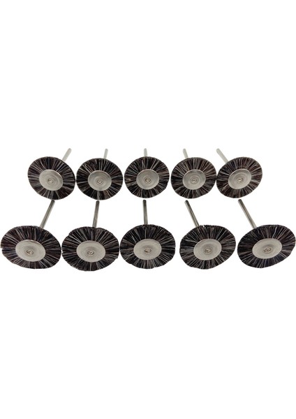 10 Adet/torba 2.35MM Parlatma Fırçası Tekerlek Diş Laboratuvarı Laboratuar Malzemeleri Yumuşak Gri Keçi Kılı Döner Araçları Düşük Hız Hp Shank Buff (Yurt Dışından) indirimleri