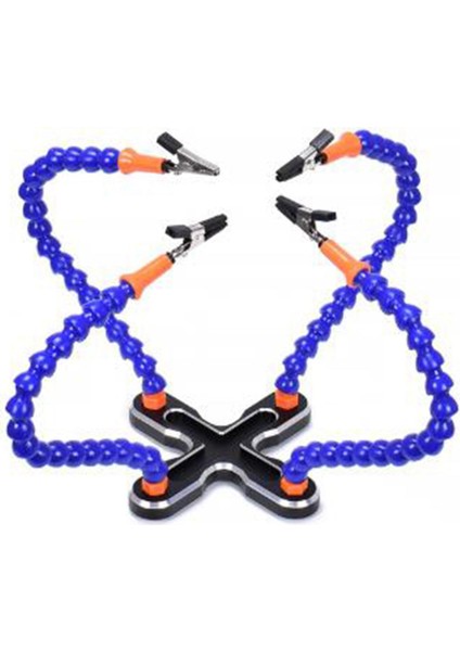 Diy Lehimleme Üçüncü El 4 Adet Esnek Kol Kaynak Yardım Standı Tamir Tutucu Aracı Çok Fonksiyonlu Metal Taban Kaynak Lehimleme Istasyonu Aux Arms Aracı (Yurt Dışından)