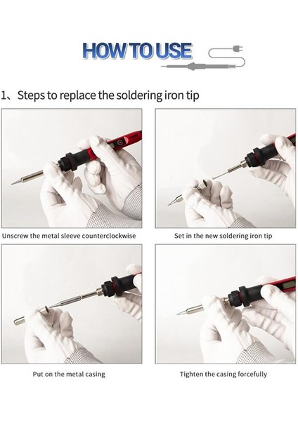 Aneng SL102 Ayarlanabilir Sıcaklık Kaynak Araçları 60 W Dijital Elektrikli Havya Kiti Havya Kaynakçı Ucu (Yurt Dışından) indirimleri