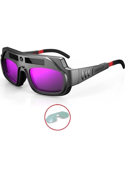 Flyeer Otomatik Kararan Kaynak Gözlüğü Anti-Scratch Geniş Görünüm Kaynakçı Gözlük Plazma Kesim Için 10 Adet Lensler ile (Yurt Dışından) indirimleri