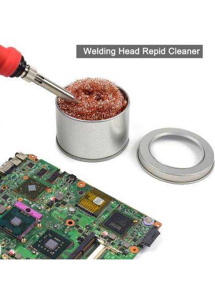 Newacalox Havya Ucu Temizleme Bakır Tel Topu Kiti Lehimleme Tutucu Tamir Araçları Kaynak Ipuçları Hızlı Temizleyici (Yurt Dışından) fırsatları