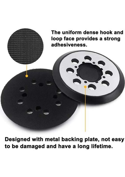 Inç 125MM 8 Delikli Cırt Cırtlı Zımpara Tabanlığı Zımparalama Diski Için Zımpara Tabanlığı Tip 1 Için, DWE6421K DWE6423 (Yurt Dışından) fırsatları