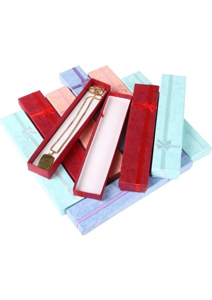 Bradoo-34 Adet Zarif Lüks Hediye Kutuları Uzun Dikdörtgen Takı Sunumu Için Kolyeler 10 Adet 22X4X2CM ve 20 Adet 4X4CM (Yurt Dışından) indirimleri