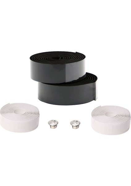 Nanlıy- 2 Çift Yol Bisikleti Bisiklet Gidon Bar Kavrama Sarma Bandı + 2 Bar Fiş - Siyah Beyaz (Yurt Dışından) fiyatları