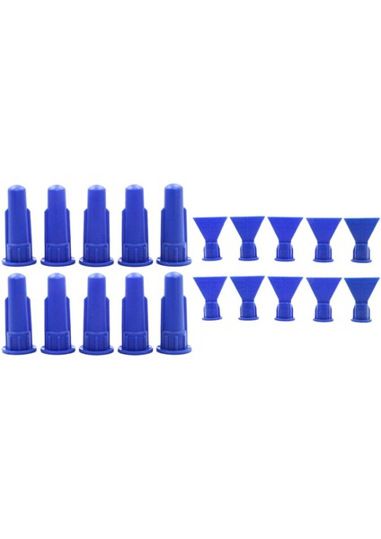 Nanlıy-20 Adet Kartuş Kalafatlama Için Silindirik Koni Yedek Parça Memesi Püskürtme Ucu - 10 Adet 56MM x 13MM ve 10 Adet 51MM x 41MM (Yurt Dışından)