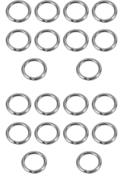 Arelene M4 x 30MM Paslanmaz Çelik Çemberleme Kaynaklı Yuvarlak O Halkalar 20 Adet (Yurt Dışından)
