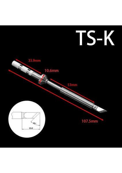 Orijinal Headd Yedek Lehim Ucu TS100 Akıllı Dijital LCD Elektrikli Havya Ts-B2 Ts-Bc2 Ts-C4 TS-D24 7 Çeşit Ipuçları (Yurt Dışından)