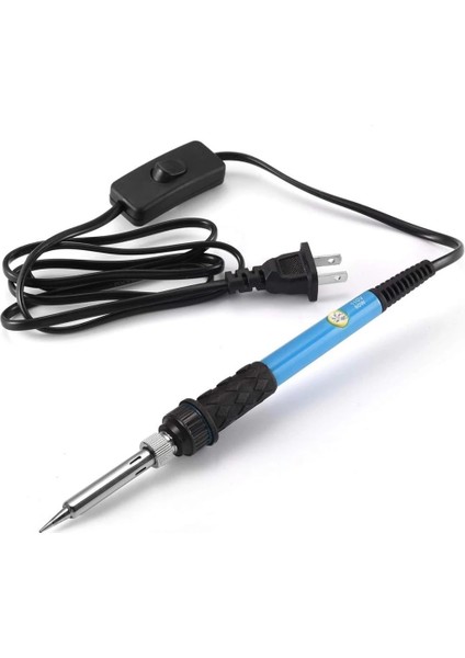 Havya 60W On/off Anahtarı Ayarlanabilir Sıcaklık Elektrikli Havya Rework Istasyonu Mini Kolu Isı Kalem Kaynak Aracı (Yurt Dışından)