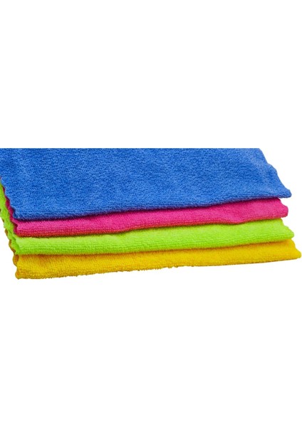 30X30CM 4'lü Mikrofiber Iz Bırakmayan Kurulama ve Temizleme Bezi Ultra Emici indirimleri