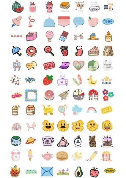 320 Adet Kız Çocukları Için Eğlenceli Sticker modelleri