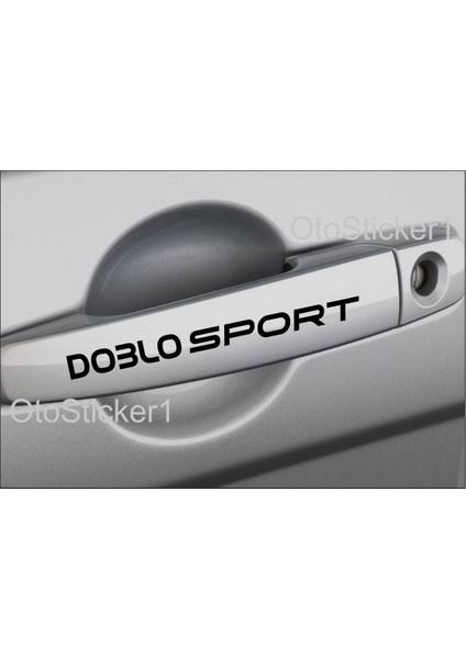 Fiat Doblo Sport Kapı Kolu Sticker Set 8 Ad 13*1 cm 001