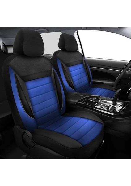 Skoda Super B Sw Uyumlu Araç,araba,oto Tay Tüyü Koltuk Kılıfı Mavi 001