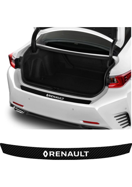 Renault R 5 Için Uyumlu Aksesuar Oto Arka Tampon Bagaj Koruyucu Sticker 92*7 cm 001