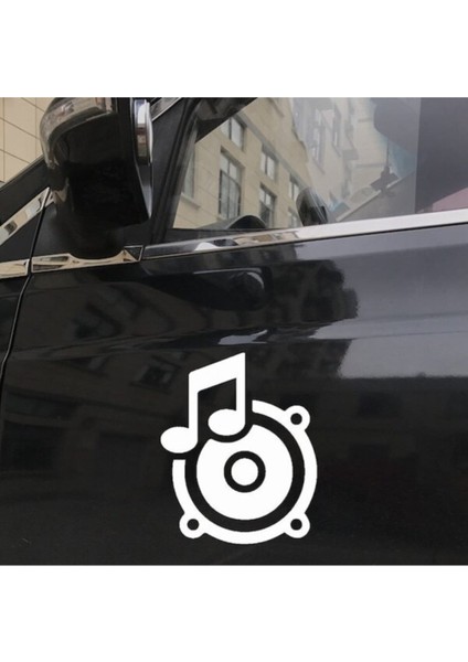 Müzikal CD Tasarımı Oto Cam Sticker 2 Adet 18*15 cm 001