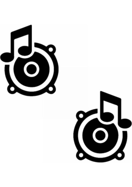 Müzikal CD Tasarımı Oto Cam Sticker 2 Adet 18*15 cm 001 fiyatları