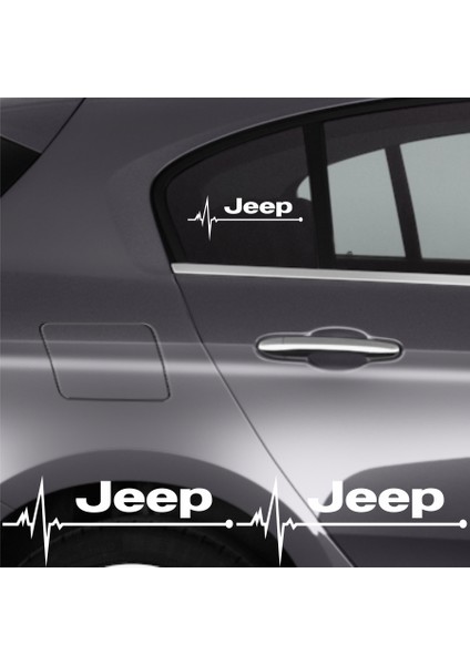 Jeep Compass Için Uyumlu Aksesuar Oto Ritim Sticker 2 Adet 20*9 cm 001