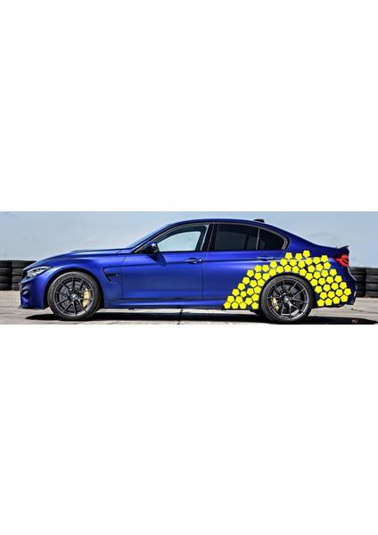 Altıgen Kaplama Arka Çamurluk Sticker 001