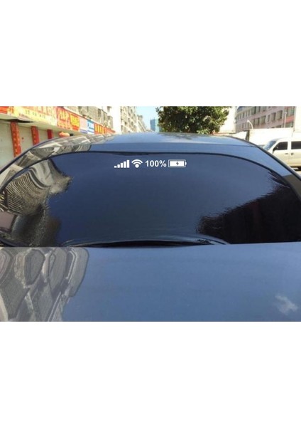 Oto Cam Sticker Bildirim Çubuğu Pil Wifi Şarj Beyaz 35*4 cm 001 fiyatları