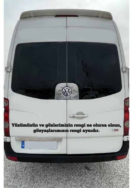 Oto Cam Yazı Sözleri Ticari-Servis-Dolmuş-Panelvan Uzun Sticker Model 23 001