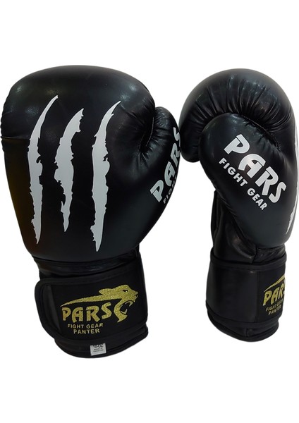 Panter Boks Kick Boks Muay Thai Eldiveni Siyah