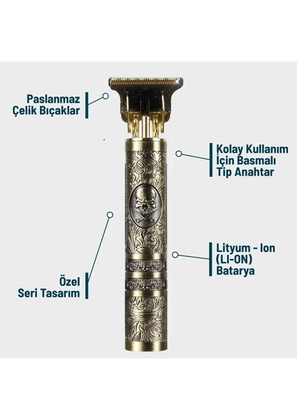 Premium T Bıçak Traş Makinesi Kuaför Berber Makinası Çizim Epilasyon Öncesi Sıfır Kesim fiyatları