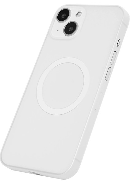 Apple iPhone 14 Telefon Kılıfı Magsafe Ultra Ince Beyaz modelleri
