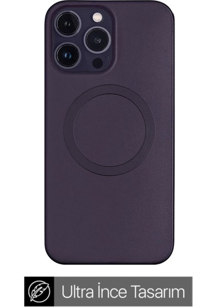 Apple iPhone 15 Pro Ultra Ince Telefon Kılıfı Derin Mor