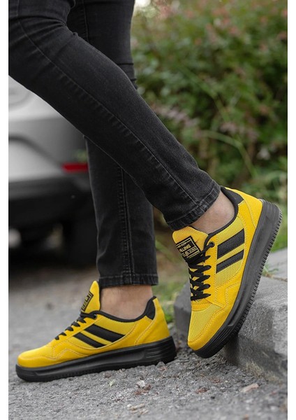 Fileli Casual Bağcıklı Terletmez Esnek Hafif Sneaker Erkek Spor Ayakkabı