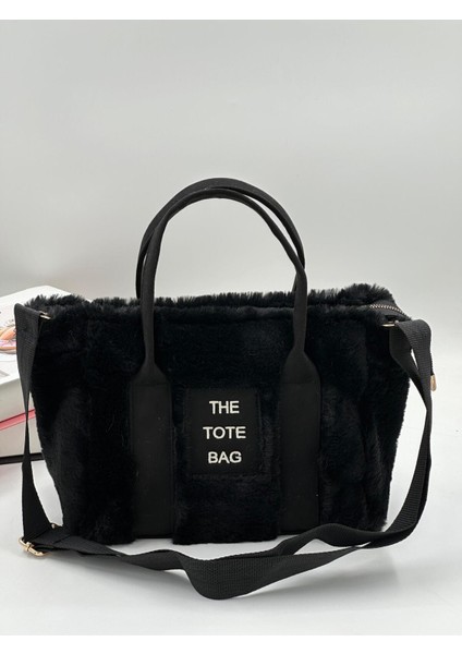 The Tote Bag Peluş Askılı Kadın El ve Omuz Çantası