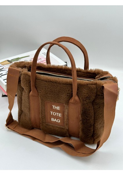 The Tote Bag Peluş Askılı Kadın El ve Omuz Çantası