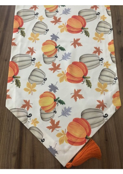 Balkabağı Desenli Runner