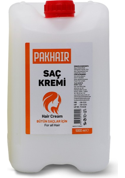 Saç Kremi Beyaz 5 Litre