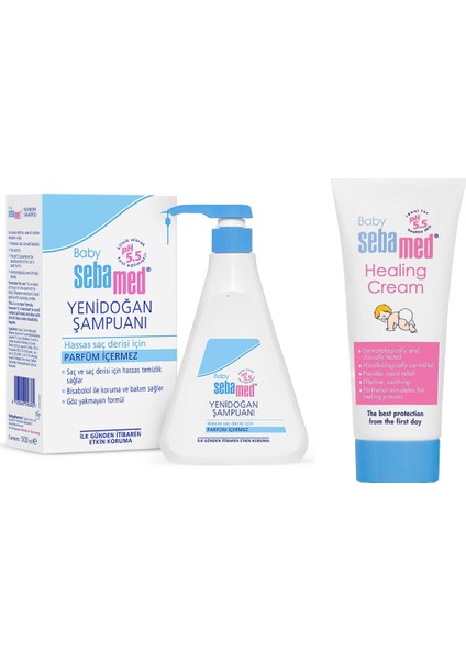 Baby Yenidoğan Şampuanı 500 Ml- Sebamed Bebe Bez Bölgesi Bakım Kremi 50 ml