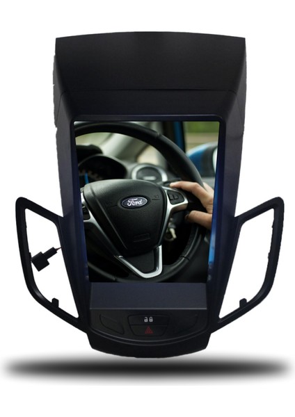 Ford Fiesta Tesla Ekran Android Carplay Multimedya 2009-2012 6gb Ram + 128GB Hafıza + 8 Çekirdek