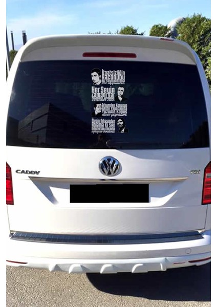 Kurtlar Vadisi Arka Cam Sticker Set 40*20 cm 001 fiyatları