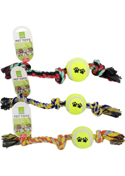 Tenis Toplu Köpek Diş Ipi
