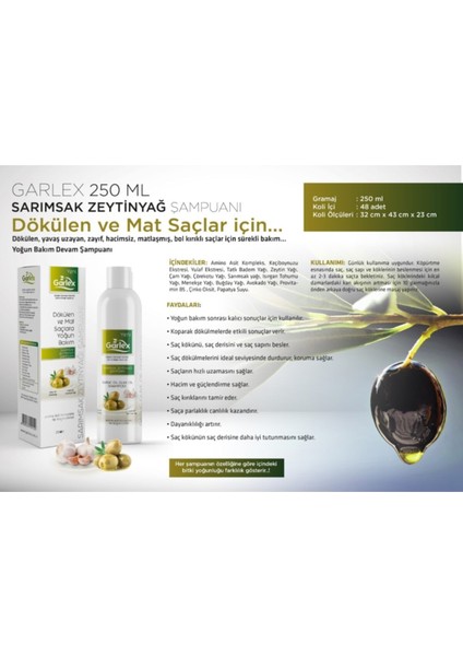 Sarımsak Zeytinyağı Şampuanı 250 ml